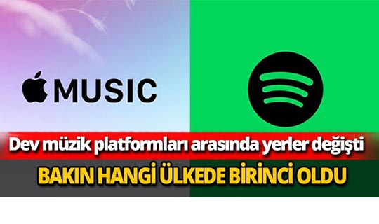 Dev müzik platformları arasında yerler değişti