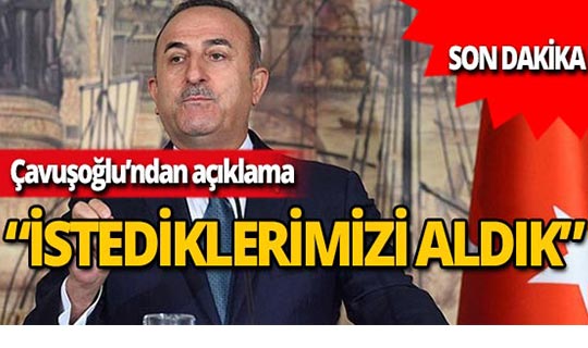 Dışişleri Bakanı Çavuşoğlu: 'Bu bir ateşkes değildir'