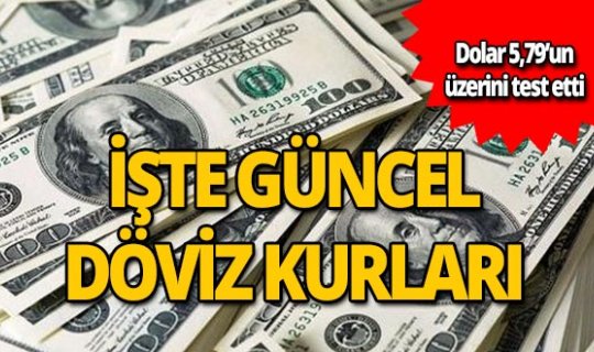 Dolar 5,79'un üzerini test etti! İşte son durum