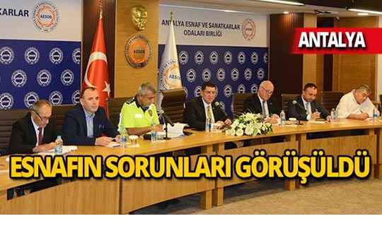 Esnaf ve Sanatkarlar Odaları Birliği'nde sorunlar değerlendirildi