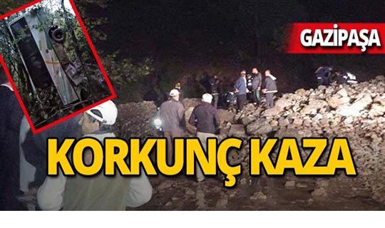 Gazipaşa'da korkunç kaza : Feci şekilde can verdi!