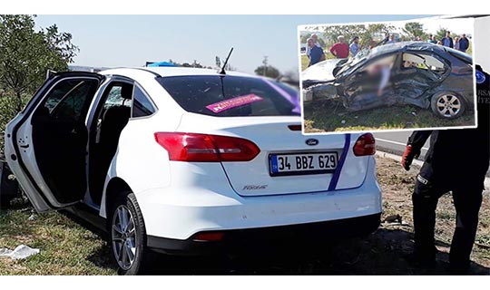 Gelin arabası kaza yaptı : Çok sayıda ölü ve yaralı var!