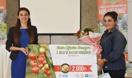 Gündoğmuş'un kadın çiftçisi Yılmaz birinci oldu