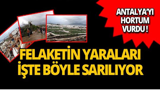 Hortum felaketinin yaralı sarılmaya çalışılıyor!