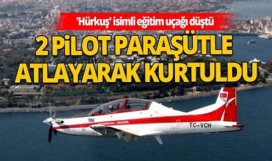 'Hürkuş' isimli eğitim uçağı Ankara'da düştü