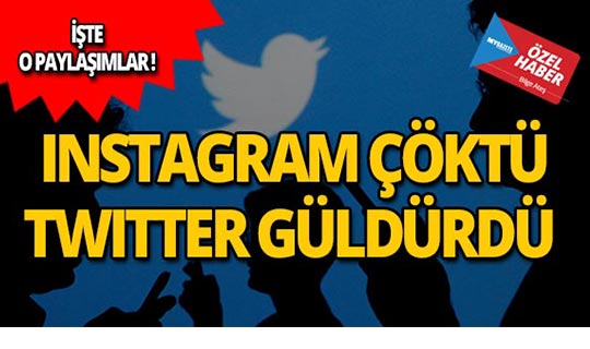 Instagram çöktü, Twitter güldürdü!