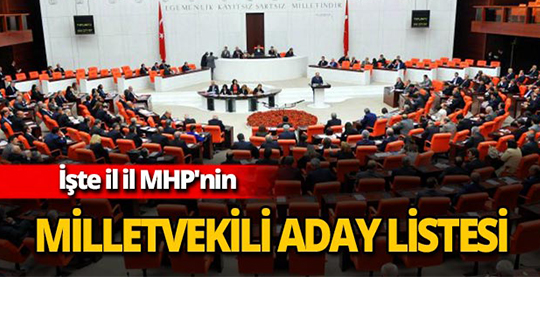 İşte il il MHP'nin Milletvekili aday listesi