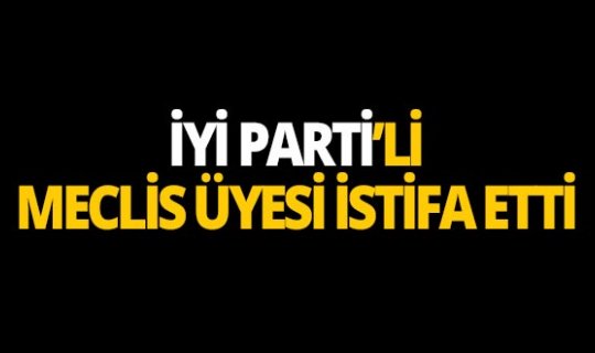 İYİ Parti'li meclis üyesi istifa etti