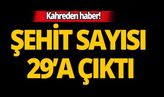 İdlib'de hava saldırısında 29 Mehmetçiğimiz şehit oldu