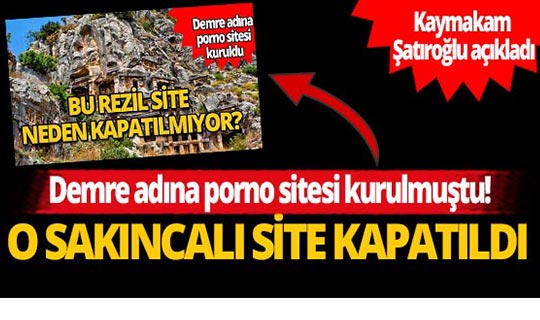 Kaymakam açıkladı: Demre adına açılan porno sitesi kapatıldı!