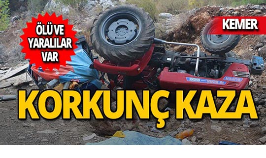 Kemer'de feci kaza : Ölü ve yaralılar var