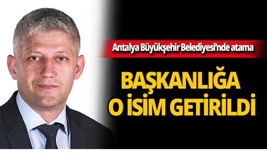 Kent Tarihi ve Tanıtım Daire Başkanlığı'na o isim atandı!