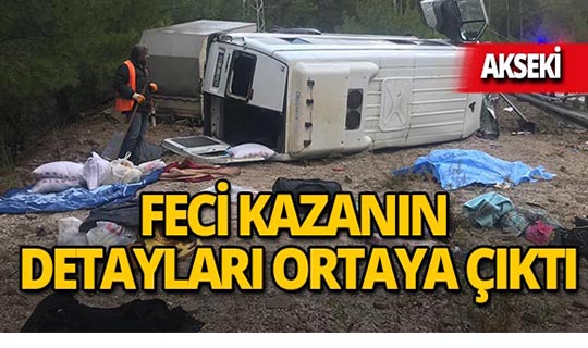 Korkunç kazanın detayları ortaya çıktı!