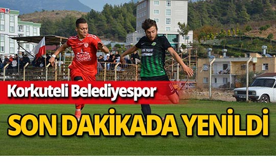 Korkuteli Belediyespor, Kumluca Belediyespor’a 1 -0 mağlup oldu