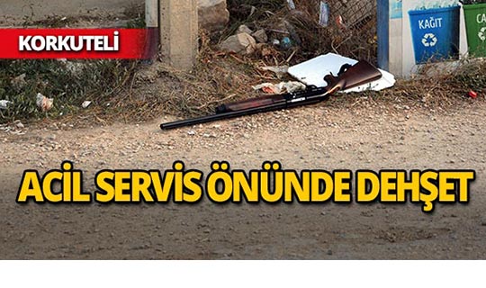 Korkuteli'de hastane önünde dehşeti yaşattı