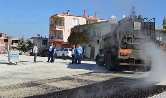 Korkuteli'nde o yol asfaltlanıyor