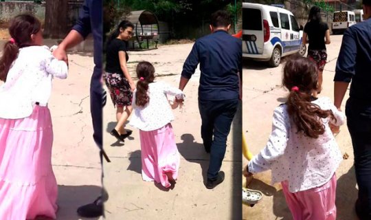 Küçük kızın babasından zorla alınmasıyla ilgili soruşturma