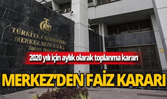 Merkez Bankası para ve  kur politikasını açıkladı