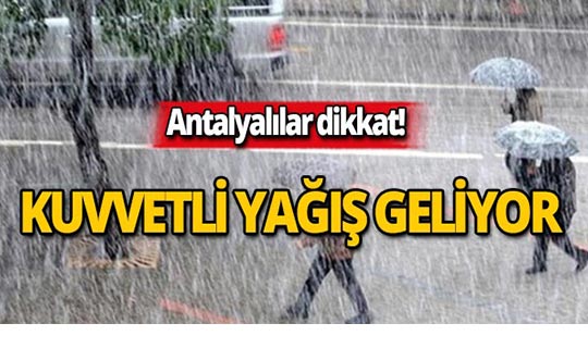 Meteoroloji uyardı! Sağanak yağış geliyor