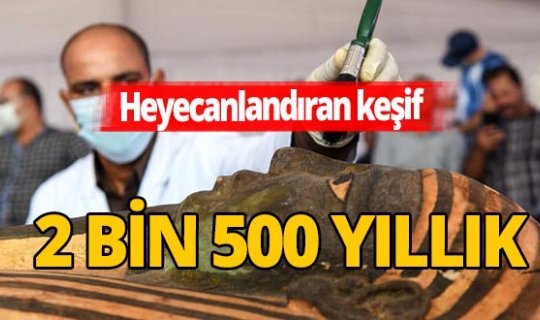 Mısır'da 2 bin 500 yıllık 59 tabut bulundu