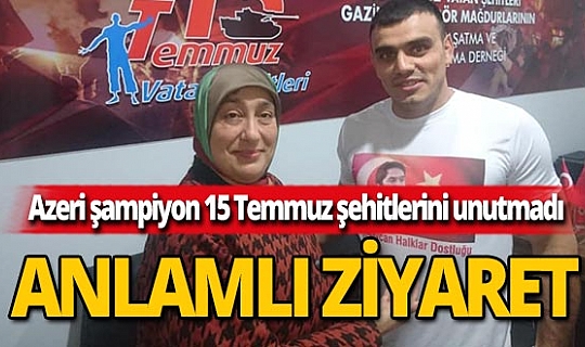 MMA Şampiyonu Mir Celal Heseni'den anlamlı ziyaret