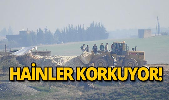 Operasyon korkusu teröristlere hendek kazdırıyor