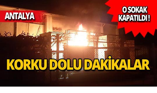 Polis merkezinin bahçesinde korku dolu dakikalar!