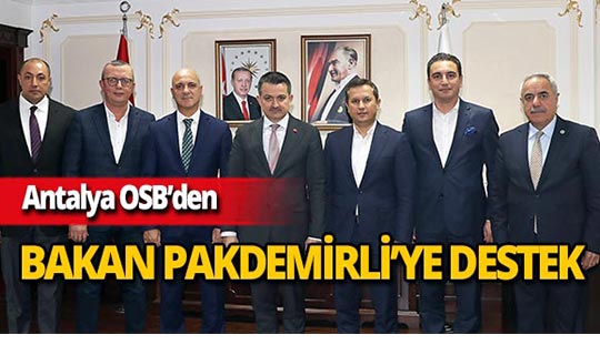 Sektör temsilcilerinden Bakan Pakdemirli'ye destek