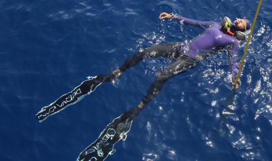 Serbest dalışta iki Türkiye rekoru