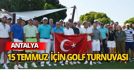 Serik'te 15 Temmuz için golf turnuvası düzenlendi