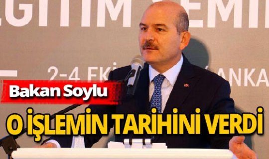 Süleyman Soylu E-İmza için tarih verdi!