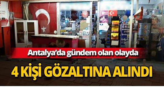 Türk bayrağına saldırıda 4 kişi gözaltına alındı
