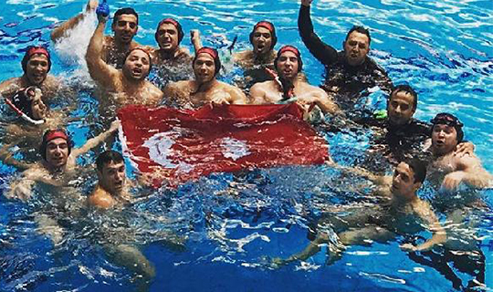 Türkiye Sualtı Hokeyi Milli Takımı çeyrek finalde