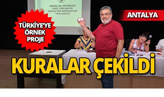 Türkiye'ye örnek projenin kuraları çekildi
