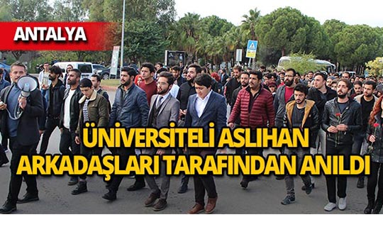 Üniversite yolunda hayatını kaybeden genci arkadaşları andı