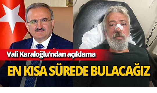 Vali Karaloğlu'ndan çirkin saldırıya tepki!