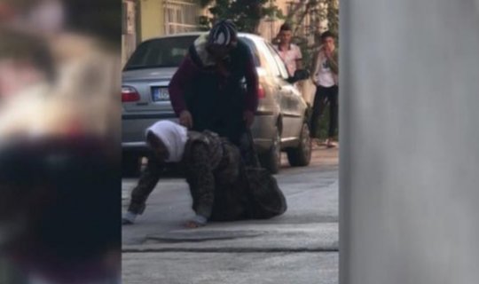 Vicdansız gelin sokak ortasında dehşet saçtı