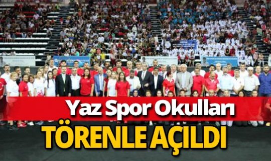Antalya yaz spor okulları törenle açıldı