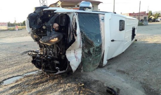 Yeni Malatyaspor'un taraftar minibüsünde feci kaza