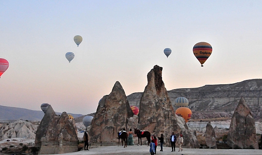 10 ayda 874 bin turist Kapadokya'yı ziyaret etti