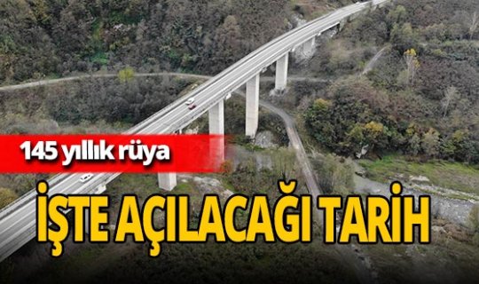 145 yıllık rüya gerçek oluyor! “Karadeniz-Akdeniz Yolu” tamamlanıyor