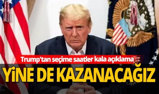 ABD Başkanı Donald Trump'tan seçim öncesi açıklama!