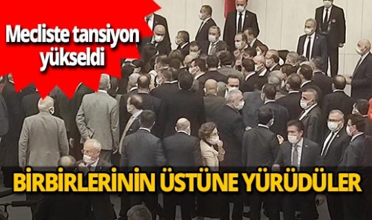 AK Parti'li ve HDP'li vekiller birbirinin üzerine yürüdü