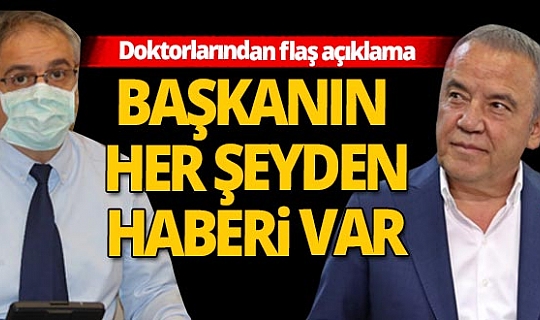 Antalya Büyükşehir Belediye Başkanı Böcek'in doktorlarından flaş açıklama