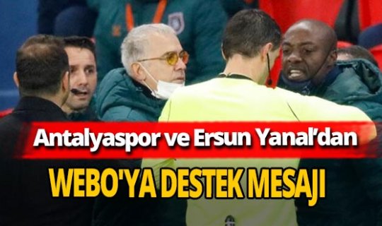 Antalyaspor'dan Webo'ya destek mesajı