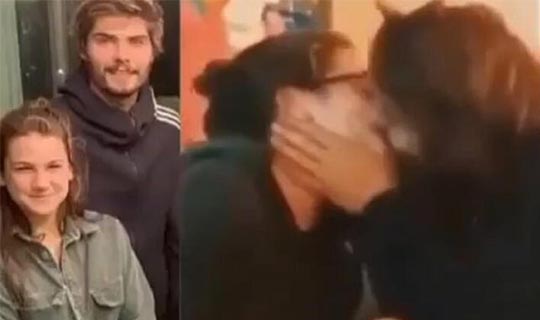 Barış Murat Yağcı ve Nisa Bölükbaşı’nın öpüşme görüntüleri ortaya çıktı