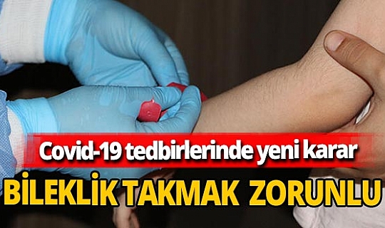 Bartın'da koronavirüs hastalarına bileklik uygulaması başlatıldı