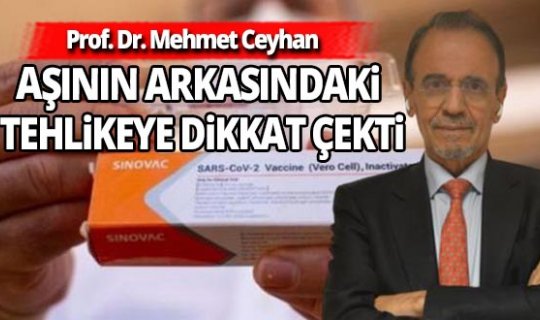 Bilim Dalı Başkanı Prof. Dr. Mehmet Ceyhan'dan dikkat çeken uyarı!
