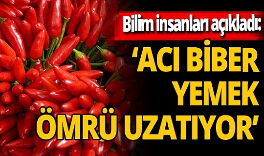 Bilim insanları açıkladı: 'Acı biber yemek ömrü uzatıyor'