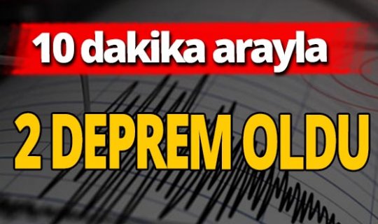 Çorum'da arka arkaya deprem oldu
